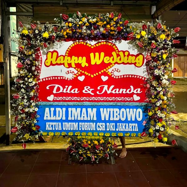 Papan Bunga Pernikahan