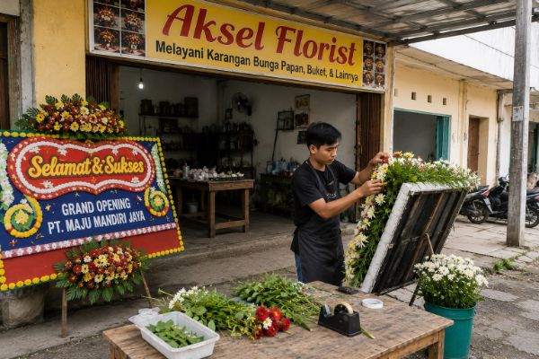 Toko papan bunga Medan Aksel Florist